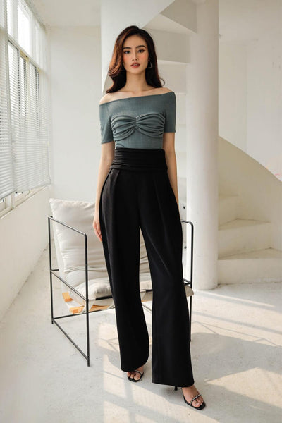 Buy Black Trousers & Pants for Women by MAISHI Online | Ajio.com